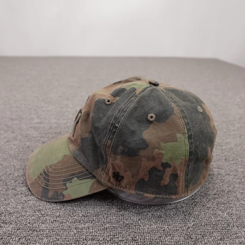 Colorado Rockies Hat Cap Strap Back Mens One Size Camo Green MLB Baseball '47
